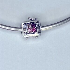 Sterling Pandora style TV charm
